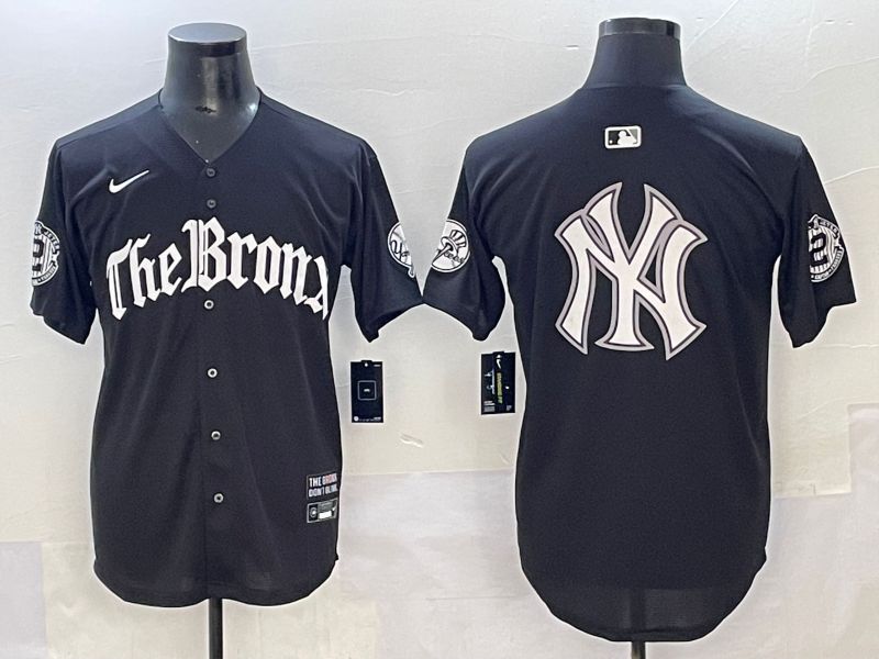 Men 2025 New York Yankees Blank Black Five generations Joint Name Nike MLB Jersey style 21->new york yankees->MLB Jersey